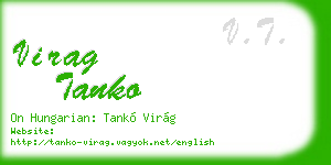 virag tanko business card